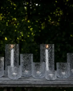 Ernst patterned candle holder, Ø9x15 cm
