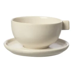 Ernst teacup with saucer 7.5 cm, White sand