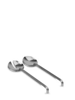 Estelle salad servers, Metal