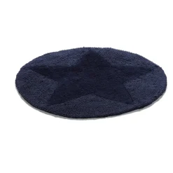 Etol star rug round, navy