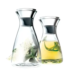 Eva Solo glass carafe 1 L, Stainless steel