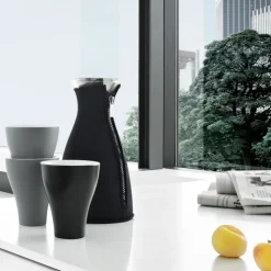 Eva Solo glass carafe 1 L, Stainless steel