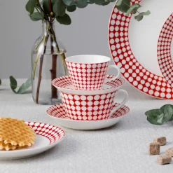 Eva tea set, tea cup + saucer
