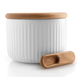 Eva Trio Legio Nova salt bowl with spoon, White