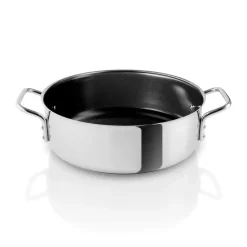 Eva Trio Stainless Steel Slip-Let Ceramic Sauté Pan, 3.5 L