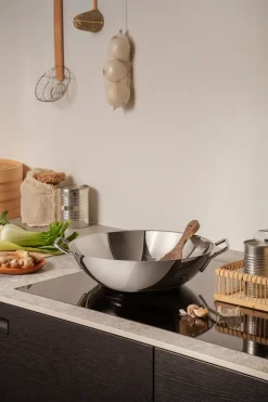 Eva Trio Stainless Steel wok, 5 L