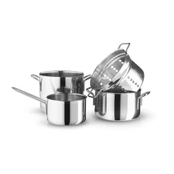 Eva Trio Stainless Steel cookware set 4 pieces, Stainless steel