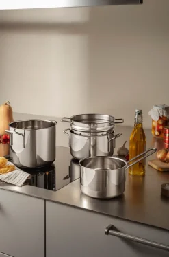 Eva Trio Stainless Steel cookware set 4 pieces, Stainless steel