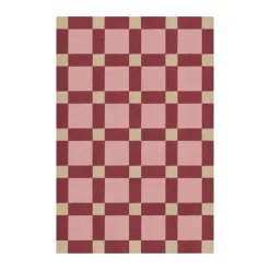 Evelina Kroon jute rug 250x350 cm, Plum punch