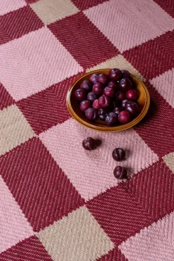 Evelina Kroon jute rug 250x350 cm, Plum punch