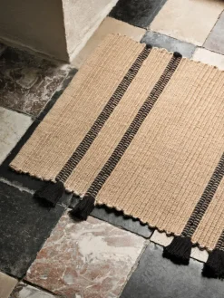 Ezra door mat 50x70 cm, Natural-black