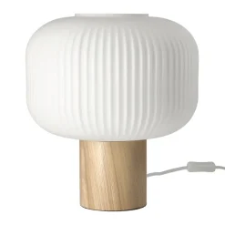 Fair table lamp 34.5 cm, Frosted glass-ash