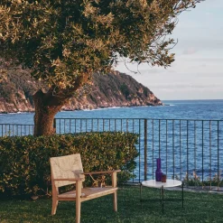 F-chair Outdoor lounge chair, Teak