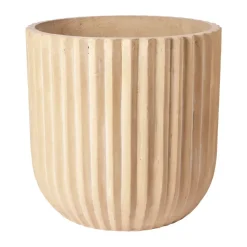 Fiber flower pot Ø50 cm, Antique beige