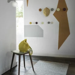 Fiber stool, White, white steel stand