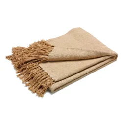Fishbone throw, beige
