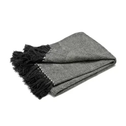 Fishbone throw, black