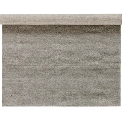 Flock wool carpet nature grey, 200x300 cm