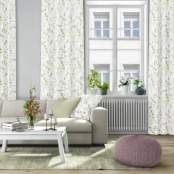 Floral Frenzy fabric, Green