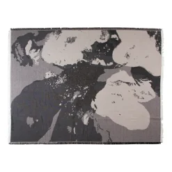 Floreo throw 130x170 cm, White-grey