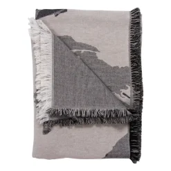 Floreo throw 130x170 cm, White-grey