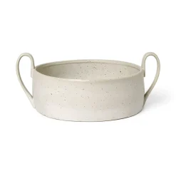Flow Centrepiece bowl, Off-white speckle