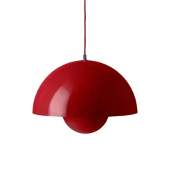 Flowerpot VP7 pendant lamp, Vermilion red