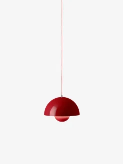Flowerpot VP7 pendant lamp, Vermilion red