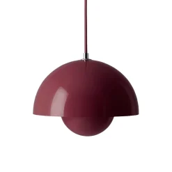 Flowerpot VP1 pendant lamp, Dark plum