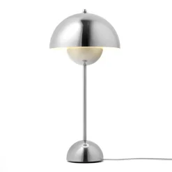 FlowerPot VP3 table lamp, Chrome-plated