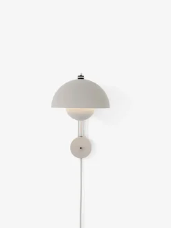 Flowerpot VP8 wall lamp, Matte light-grey