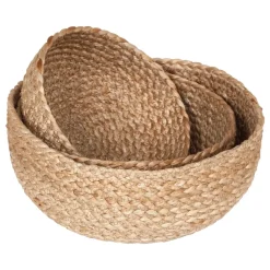 Flätad bread basket 3-pack, natural
