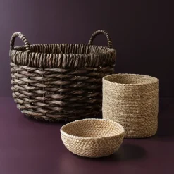 Flätad bread basket 3-pack, natural