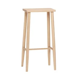 Folk bar stool, Oak
