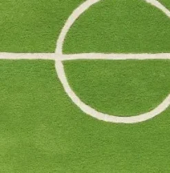 Football rug, green 120x180 cm