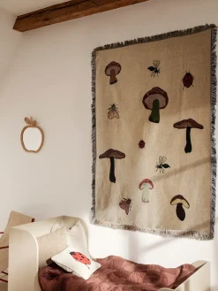 Forest tapestry throw 120x170 cm, Sand