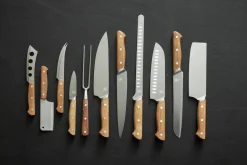 Foresta cheese knife 3 pieces, Oak-stainless steel
