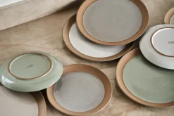 Fossil plate Ø26 cm, Beige