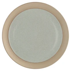 Fossil plate Ø26 cm, Green