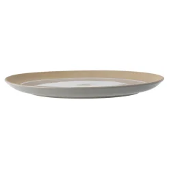 Fossil plate Ø26 cm, Grey