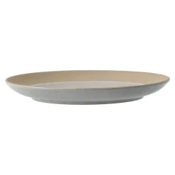 Fossil small plate Ø21 cm, Grey