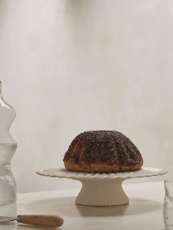 Fountain cake stand Ø31 cm, Off white