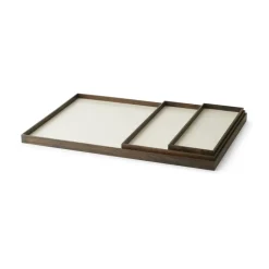 Frame tray medium 23x34 cm, Smoked oak-beige