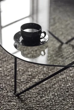 Freckle cup with saucer 26 cl, Black