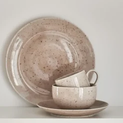 Freckle mug 38 cl, beige