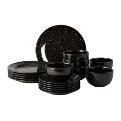 Freckle side plate Ø20 cm, black