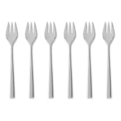 Fuga cake fork 6-pack, Stainless steel