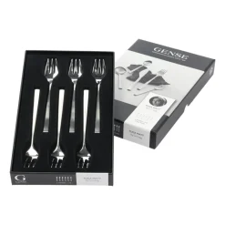 Fuga cake fork 6-pack, Stainless steel