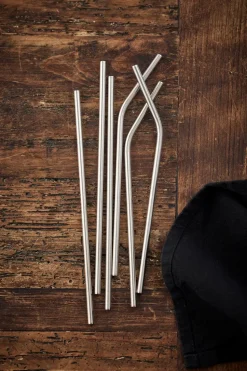 Function straws 6 pieces, Stainless steel