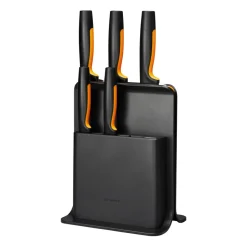 Functional Form plastic knife block with 5 knives, 6 pieces